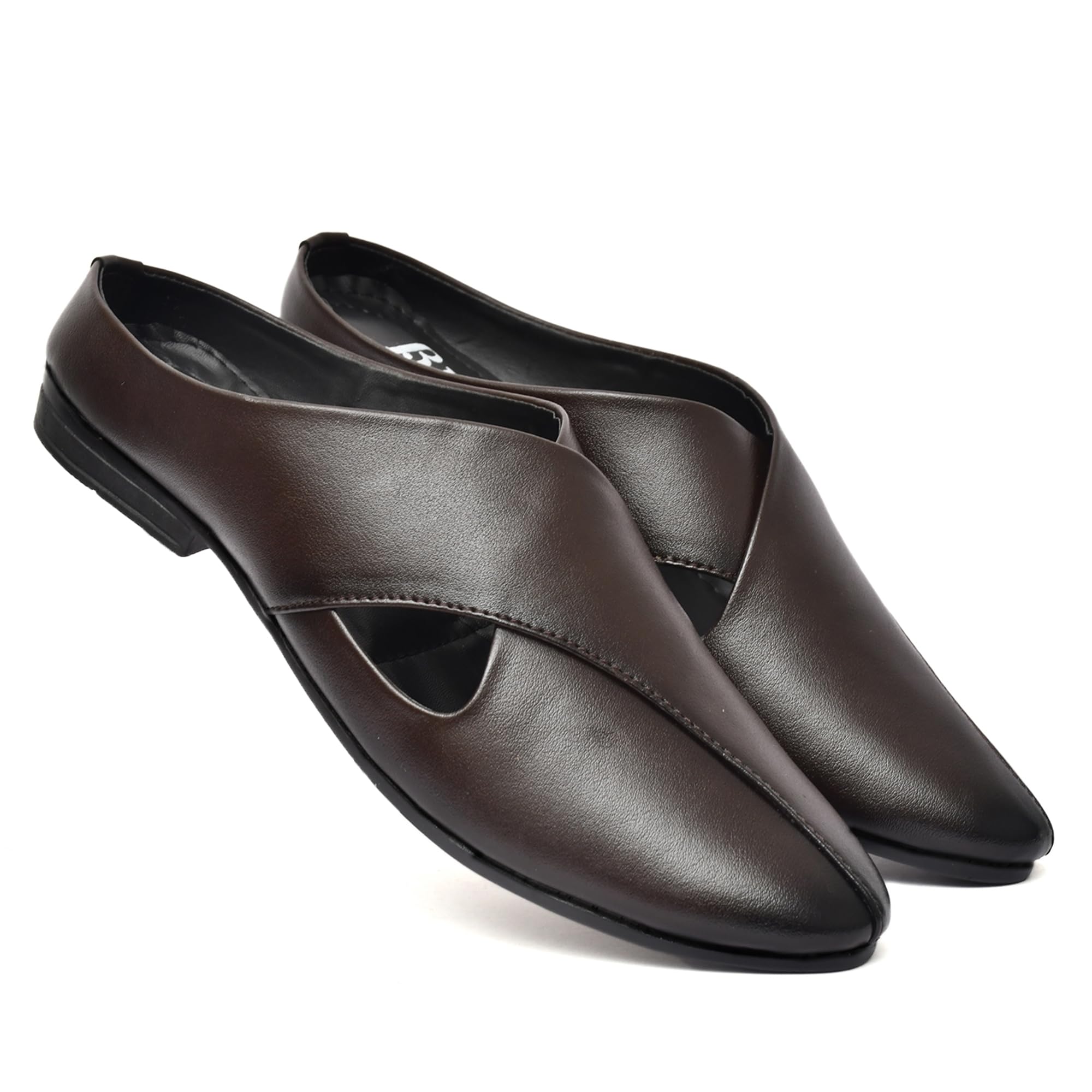 BIGGIE Mens Brown Ethnic Criss Cross Slip On Juttis and Mojaris for Wedding|Party|Occasions|Fashion|Stylish|Outdoor|Indoor|Lightweight|Shoes with Anti Skid Sole 07 (UK/India) (B0DG5NKTN2) Amazon Price History, Amazon Price Tracker