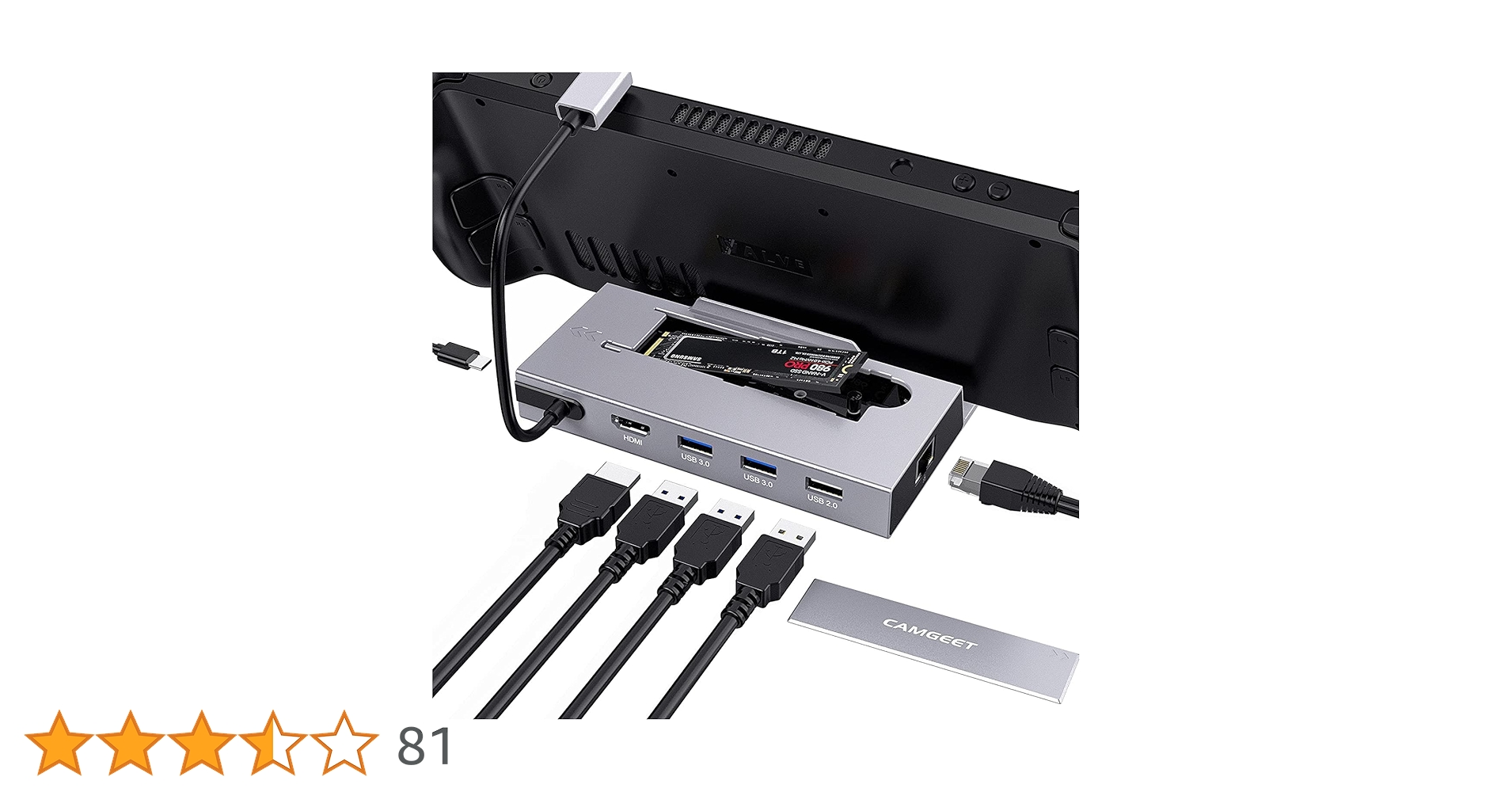 Stacja dokująca do Steam Deck, 7 w 1 Steam Deck Docking