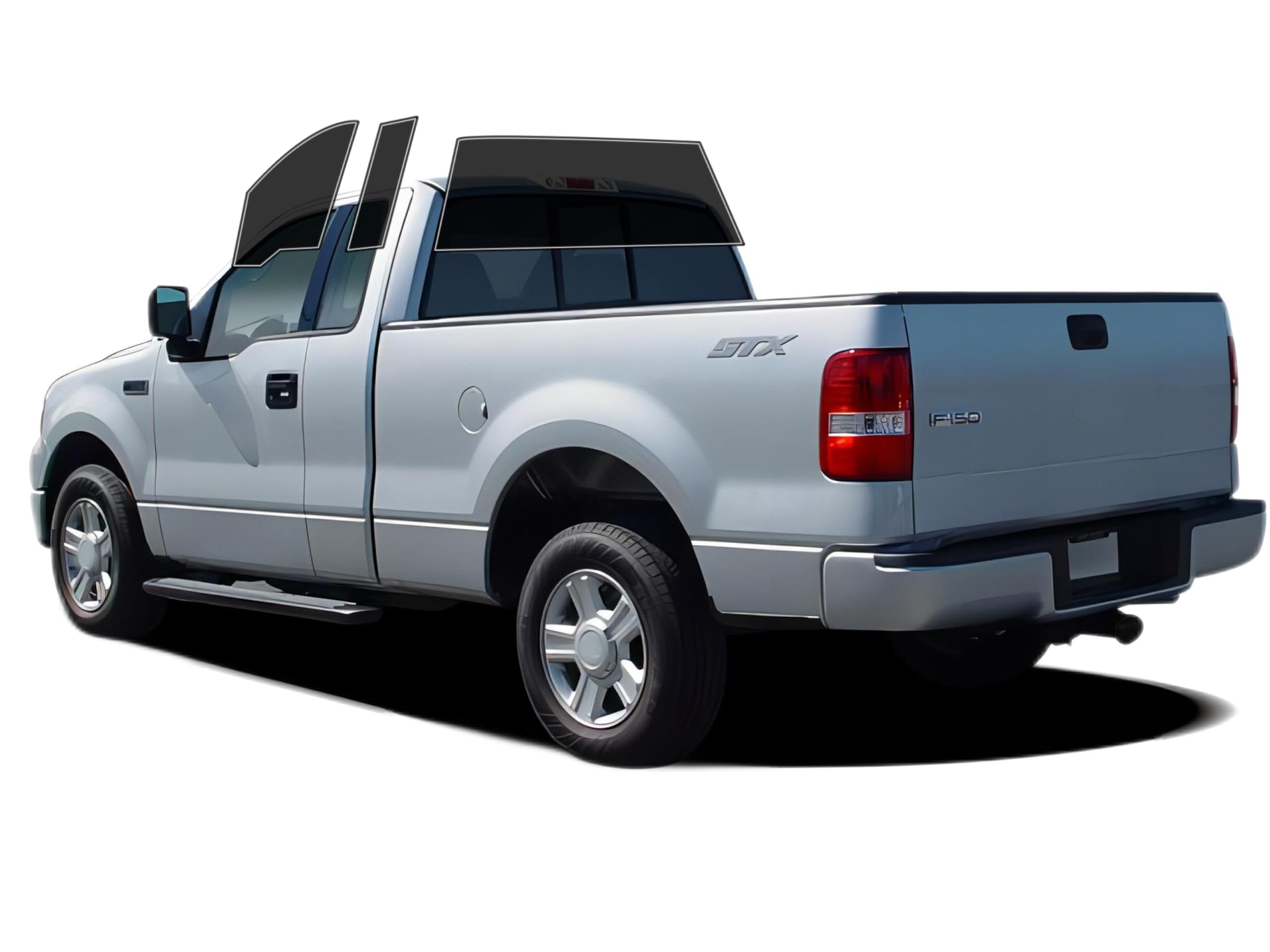AUTOTEK Precut Windows Tint Film All Sides Cars Sun Blocking Protection Privacy Anti Shatter Glass 2 Ply Film Any Tint Shade kit for Ford F150 Regular Cab 2004-2008