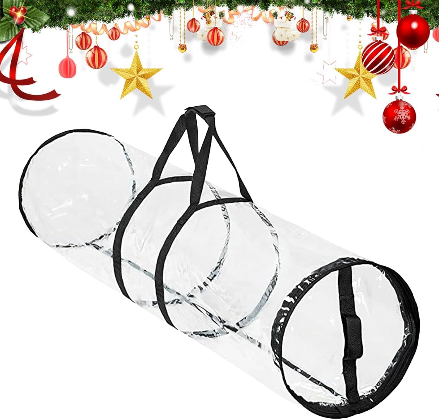 Wrapping Paper Storage Containers Clear Window Handle Totes Organizer