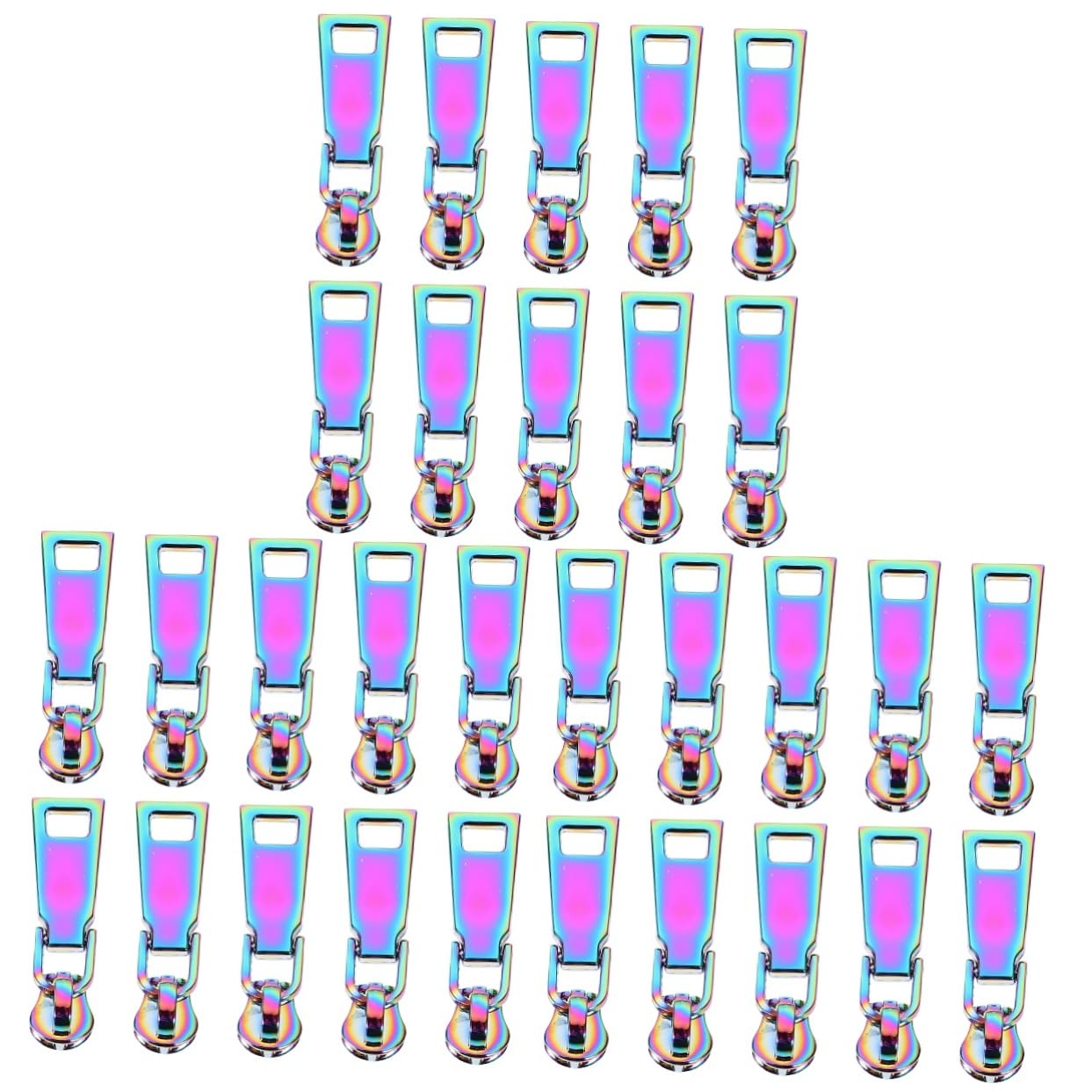 EXCEART 30piezas Tiradores De Cremallera Coloridos Para Reparación De Ropa y Equipaje Accesorios De Duraderos Para Proyectos