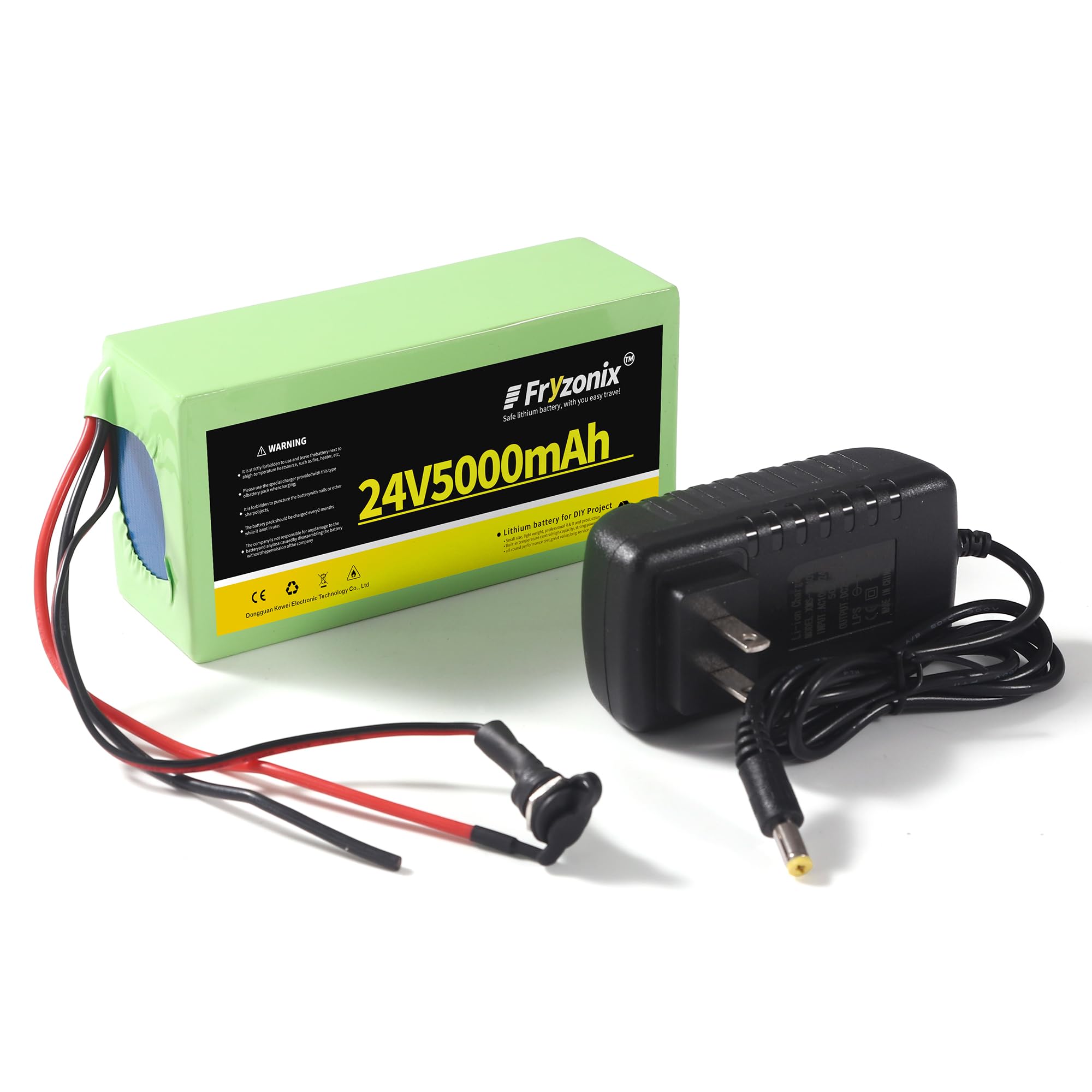Amazon.com: 1 Pack 24V 5Ah Lithium Battery with 29.4V 1A Charger