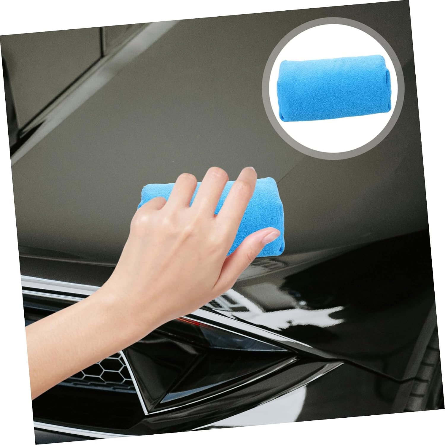 CHILDWEET Car Wax Applicator Sponge Versatile Tire Dressing Pad for Car Cleaning and Detailing Compact for Easy Use Scratch Performance for Paint Interior and Wheels