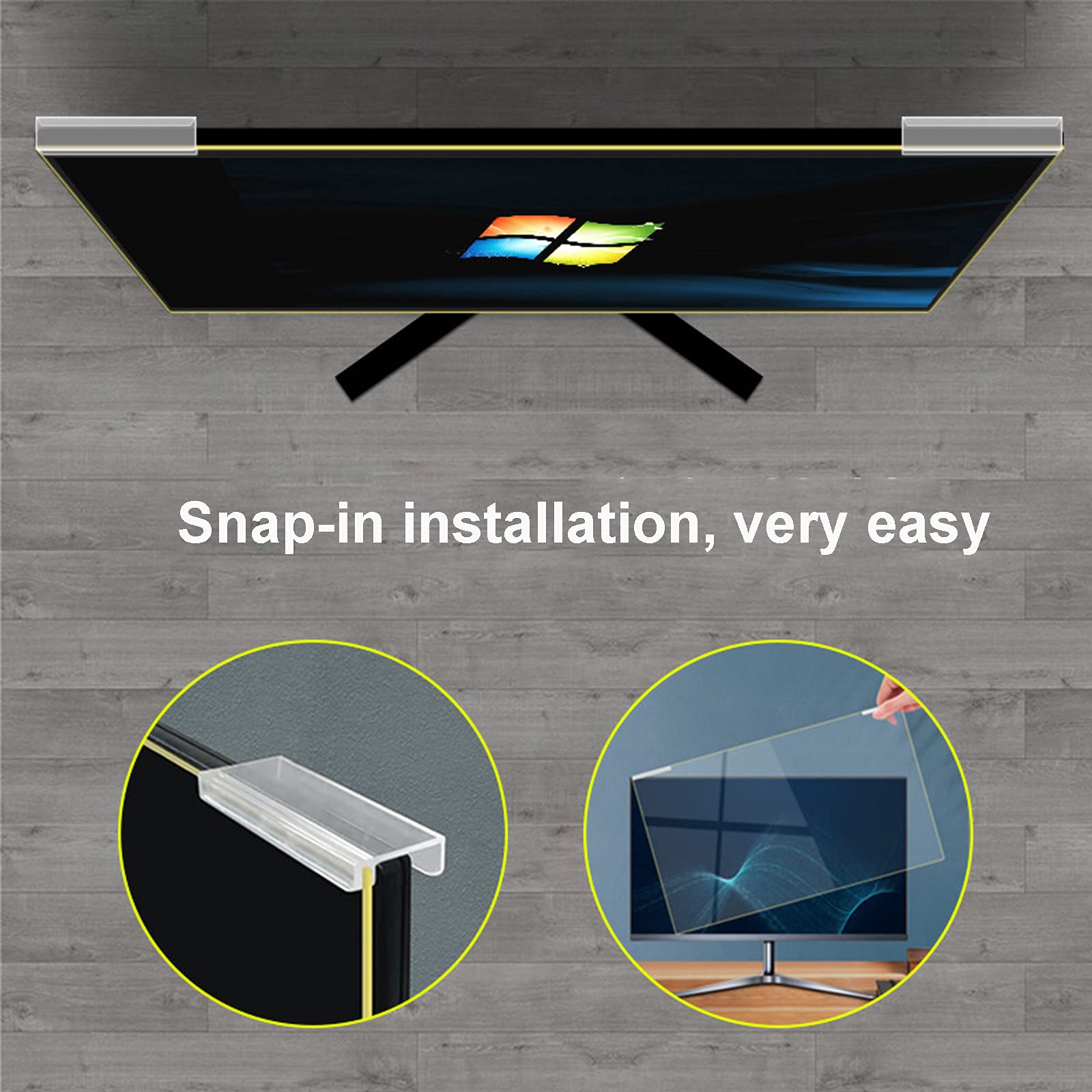 Schermo della privacy del computer portatile, filt Schermo universale anti-luce blu, proteggi schermo for monitor da tavolo facile da appendere, protezione for gli occhi, facile da pulire, adatto for