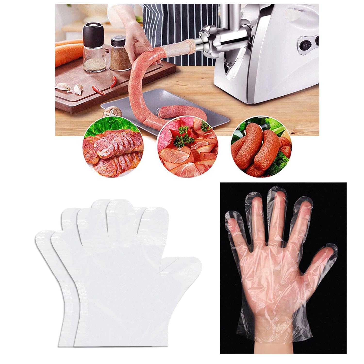 3pcs Tube De Saucisse,Tubes De Remplissage De Saucisses,Entonnoir