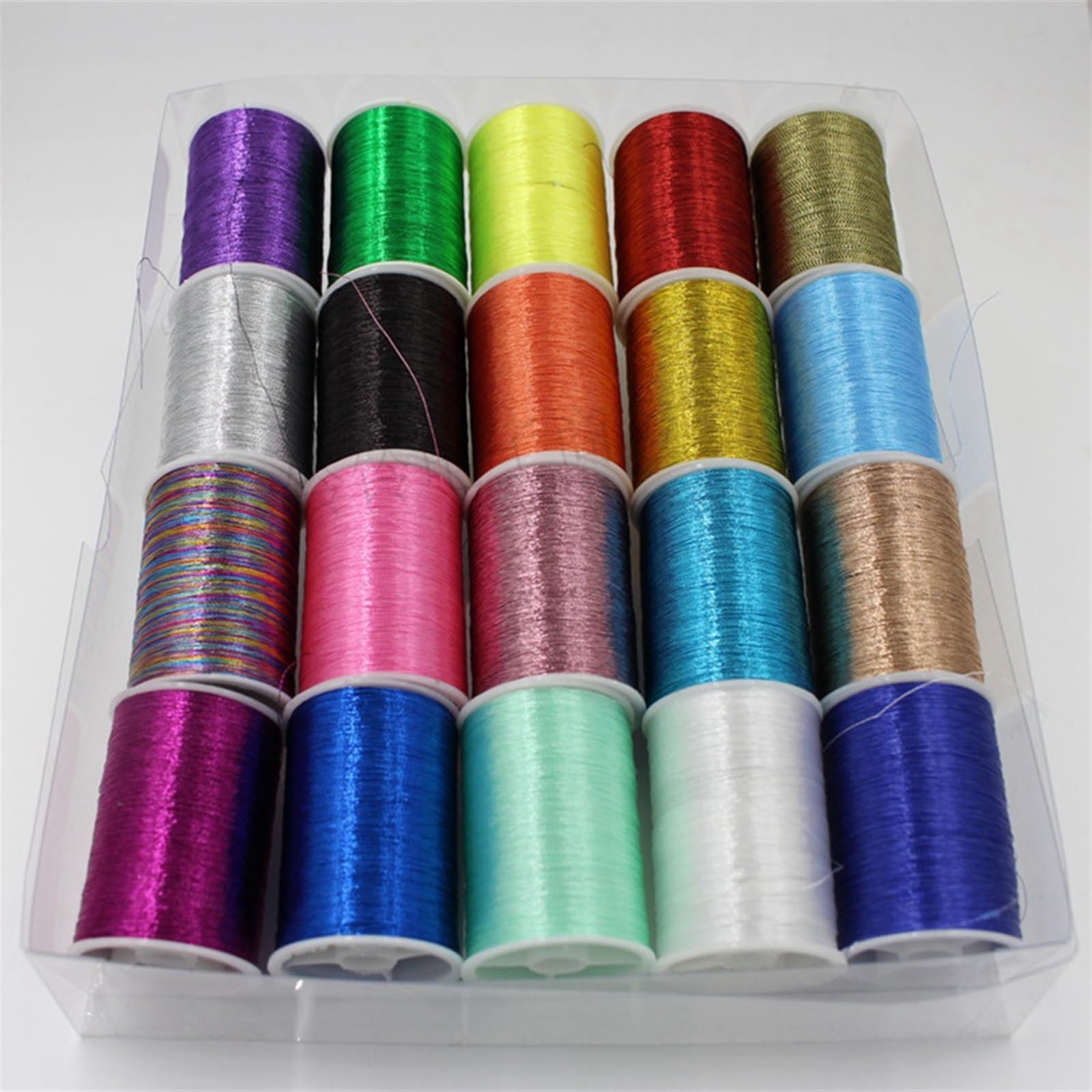 KeuLen Hilos for Punto de Cruz, Kits de Bordado, Hilo for Acolchado, Hilo de Mano, Bobina, Hilo for máquina de Bordar, Juego de Hilos metálicos. for Tejer y Coser.