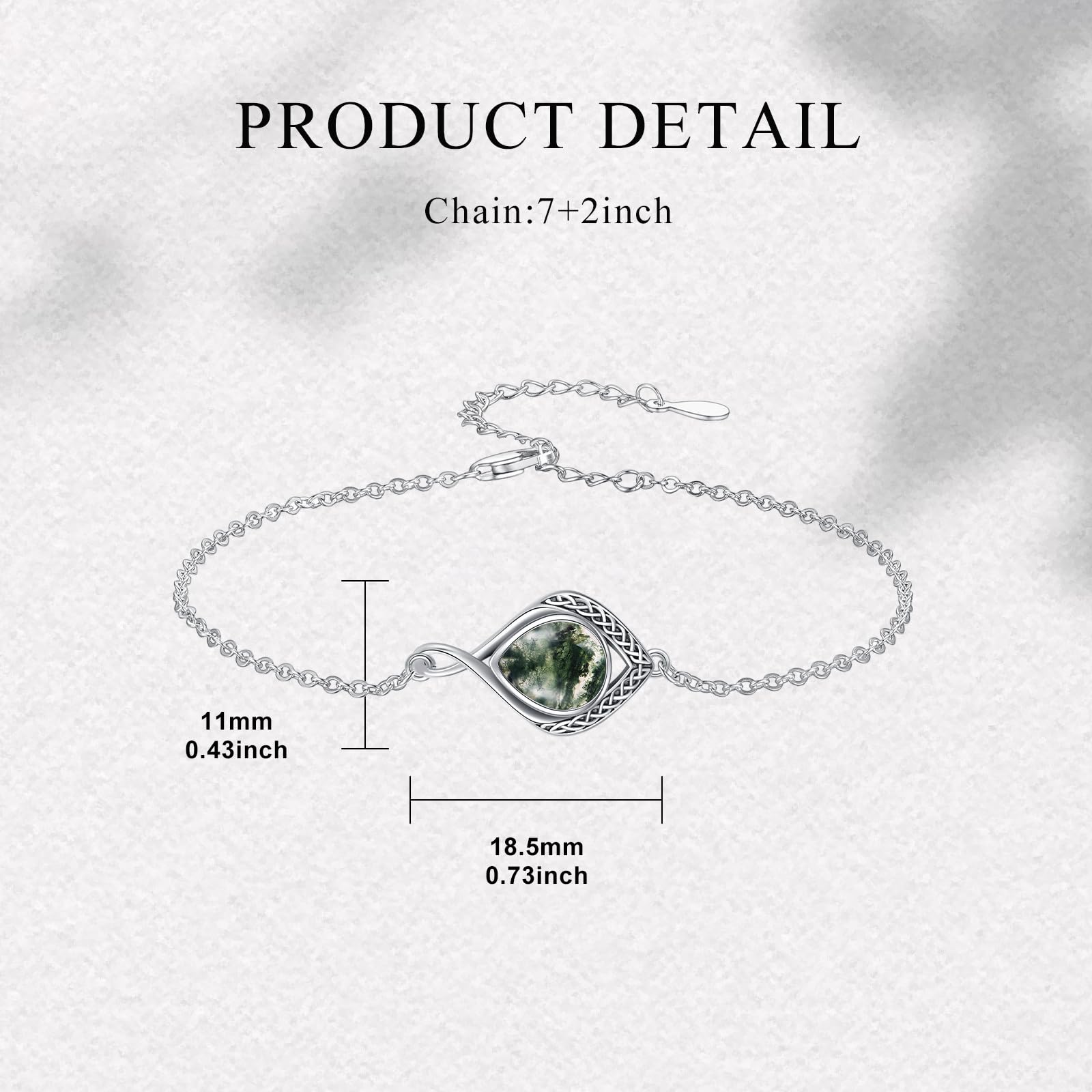 Keltisches Armband Damen 925er Sterling Silber Unendlichkeitszeichen Armband keltischer Knoten Schmuck Geschenke für Frauen und Mädchen