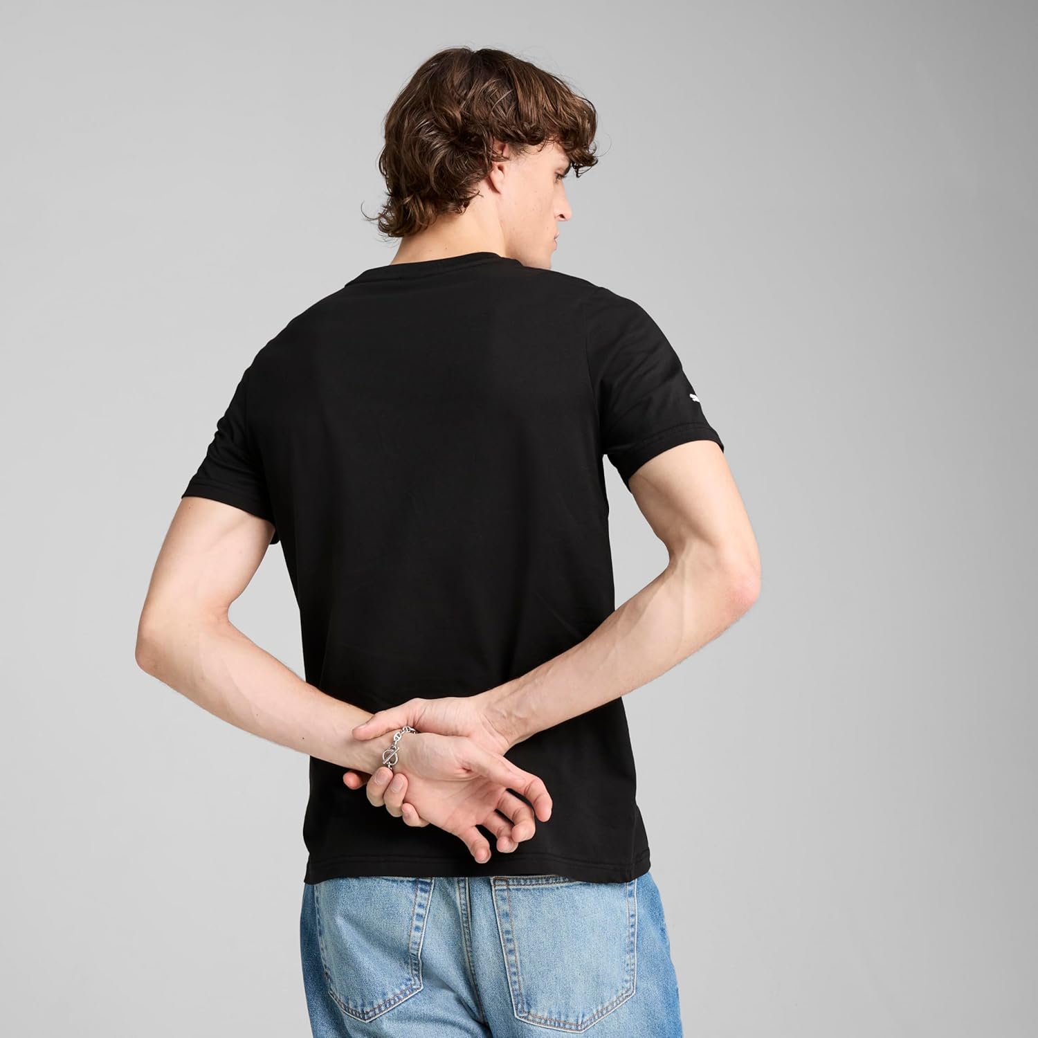 Puma Men's Scuderia Ferrari Graphic T-Shirt, Big Shield Tonal Puma Black SS25, Large