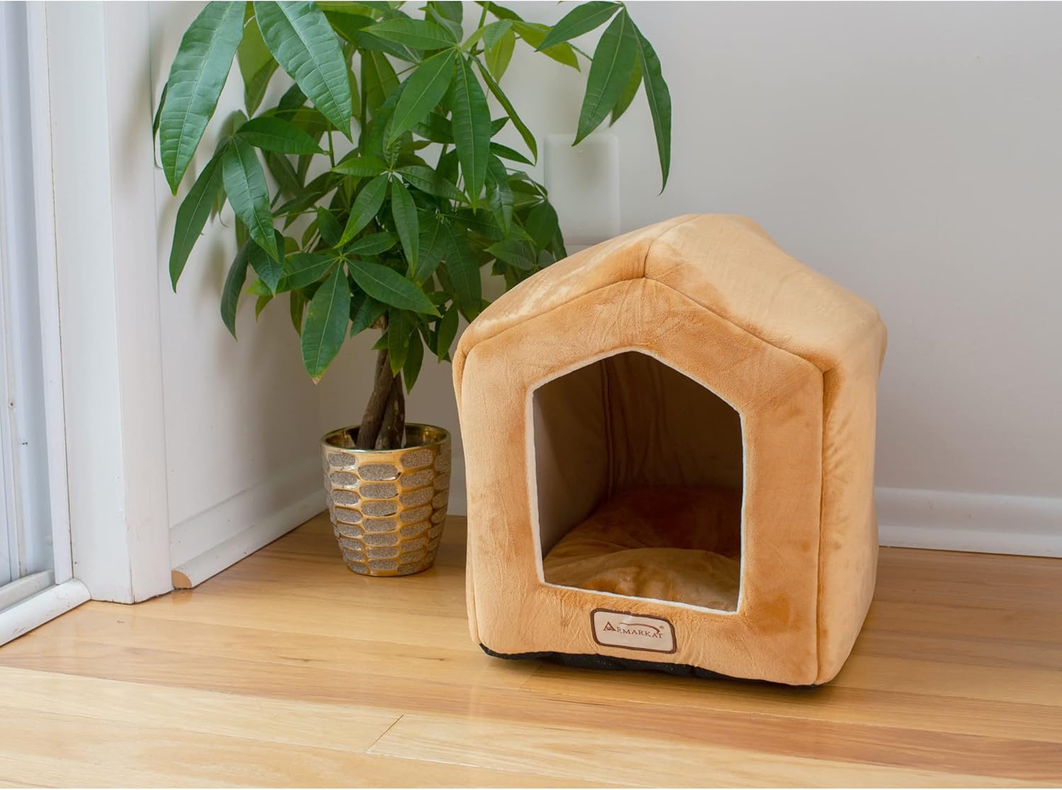 Armarkat Brown Cat Bed Size, 18-Inch by 14-Inch