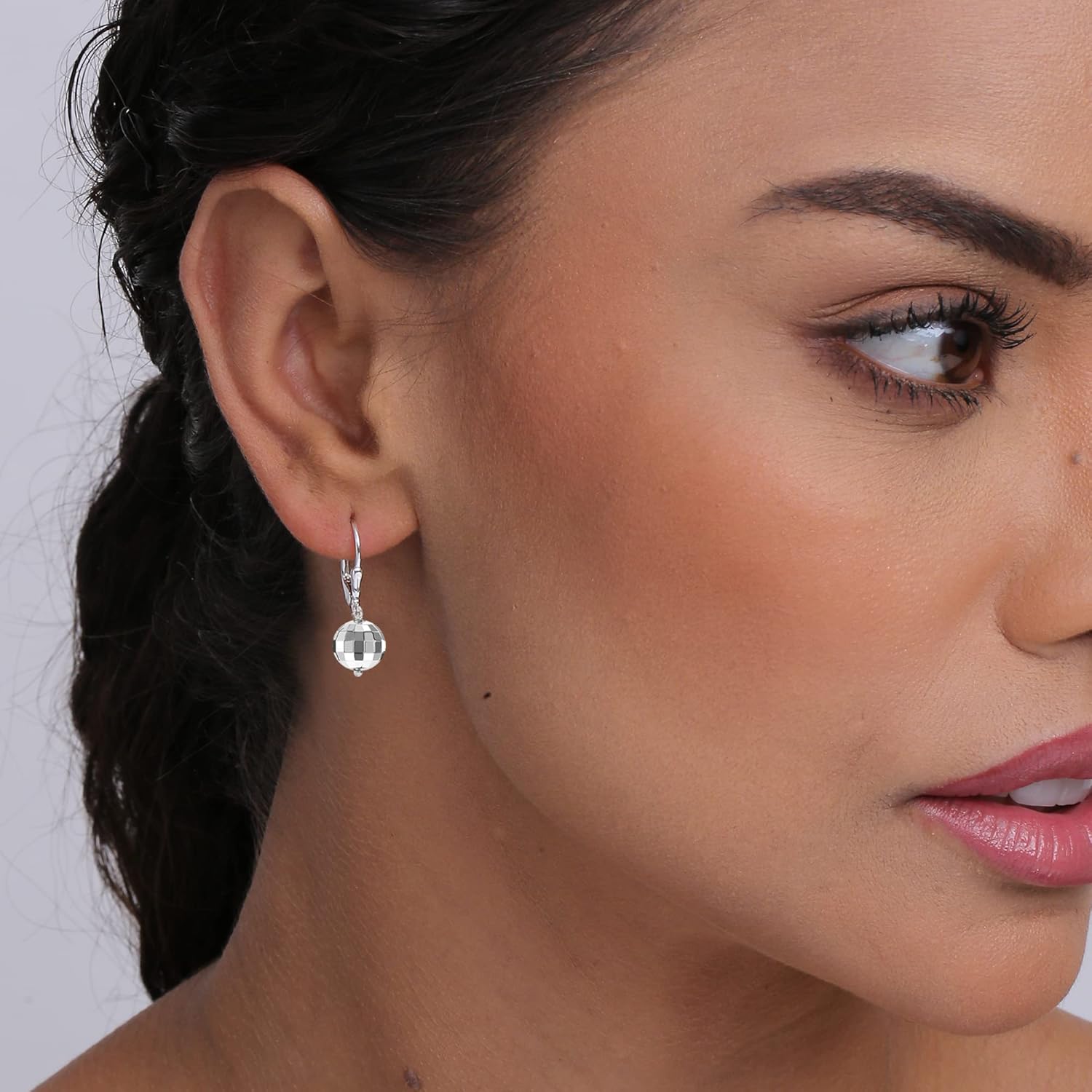 Charmsy 925 Sterling Silver Leverback Earrings for Women | Classic Bead Ball, Hammered Mirror Ball & Pearl Drop Dangle Earrings