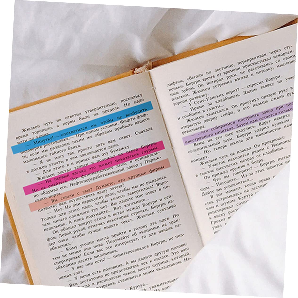 Gadpiparty 5 set Adesivi Schede Super Segnalibri Cancelleria Annotazioni Blocchi Note Riutilizzabili Schede Indice Per Pastelli Articoli Da Scrivania Strisce Colorate 8 fogli*5
