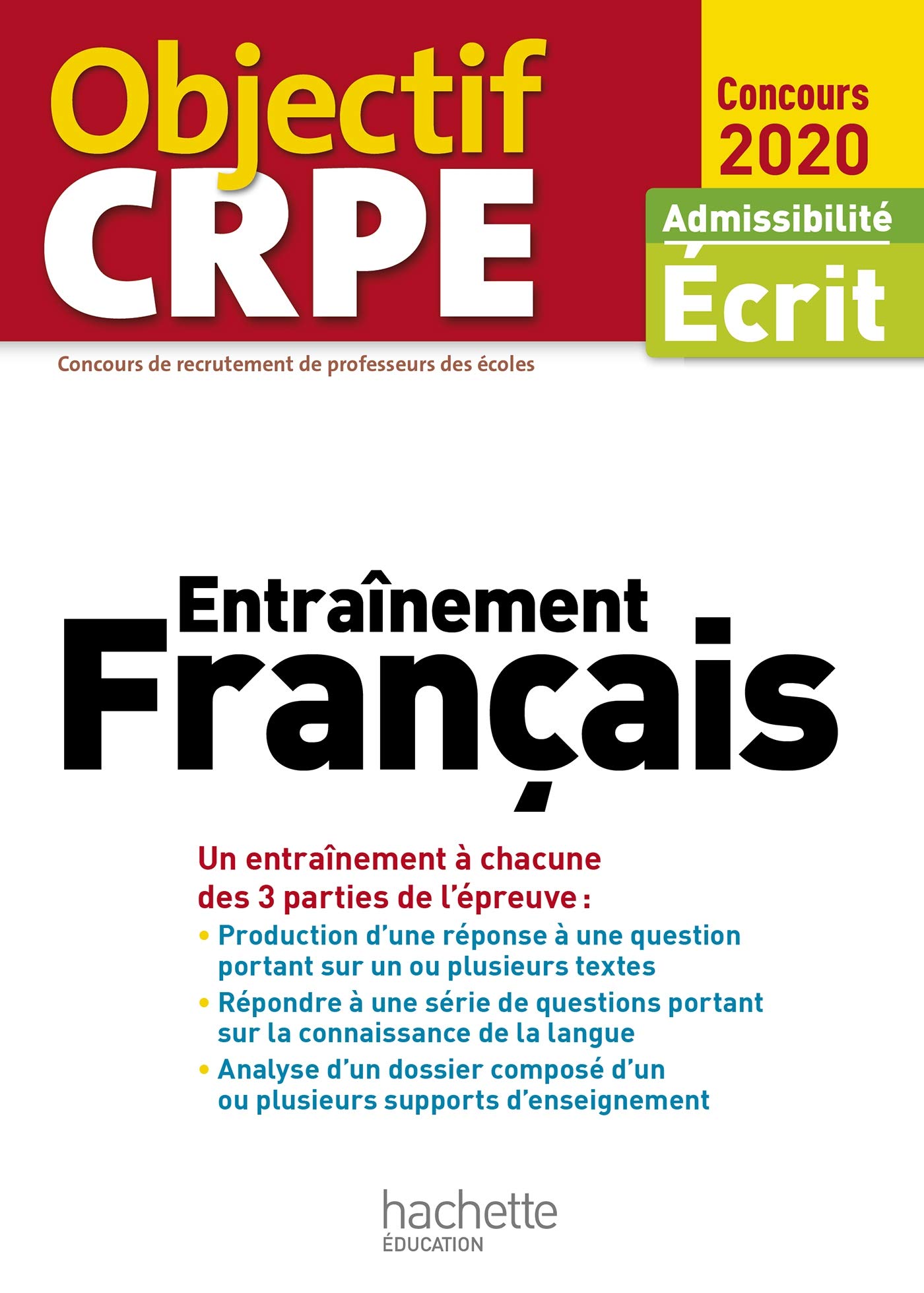 Buy Objectif crpe entrainement en français 2020 — BookShops.in