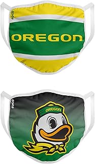 Oregon Ducks NCAA Printed 2 Pack Face Cover