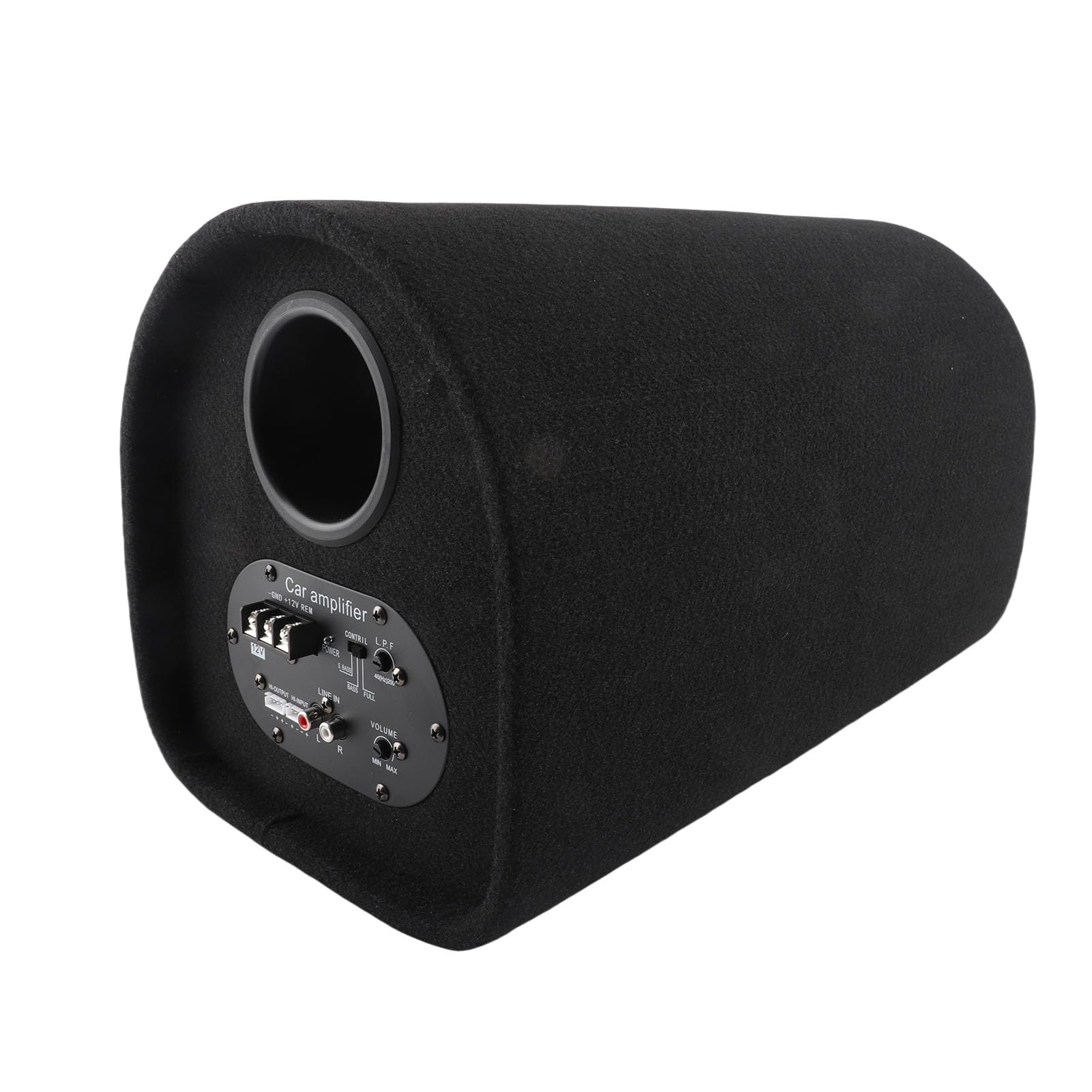 SEAFRONT Subwoofer per Auto, Subwoofer Audio per Auto in ABS da 12 V in Pelle, Massima 200 W, Protezione da Cortocircuito, Bassi Profondi, Installazione Semplice per e Utenti di Aggiornamenti Audio