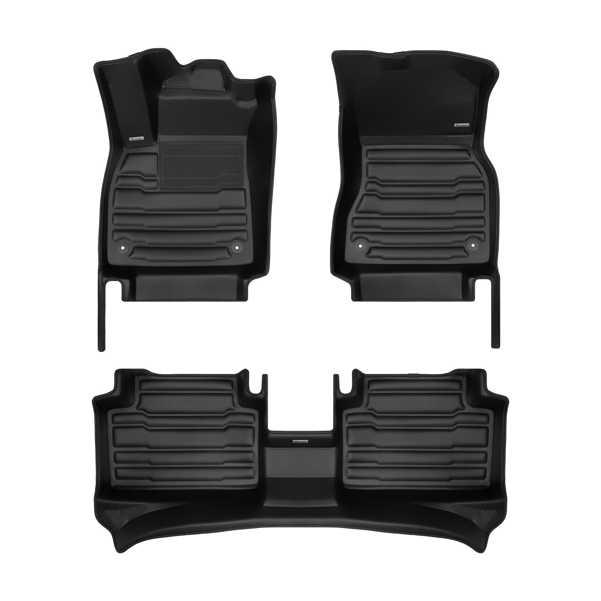 TuxMat - for Audi Q6 e-tron/SQ6 e-tron 2025-2026 Models - Custom Car Mats - Maximum Coverage, All Weather, Laser Measured - This Full Set Includes 1st