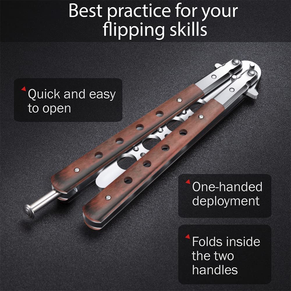 Butterfly Knife Trainer Balisong Trainer Practice Butterfly Knife