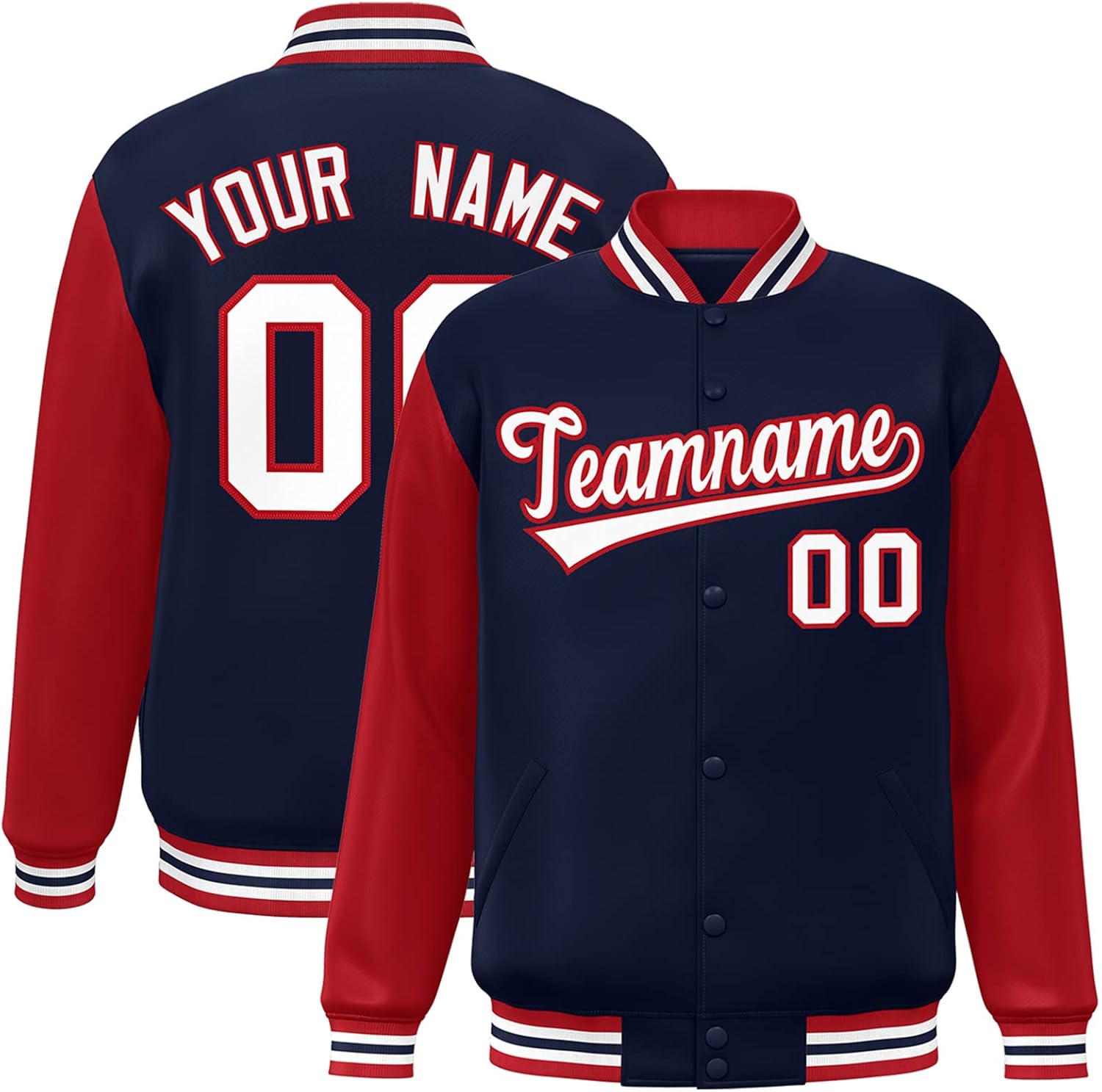 KXK Custom Men/Women/Youth Varsity Jackets College Baseball Letterman Bomber Coat Personalized Stitched Letters & Number