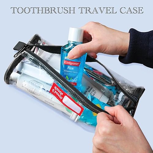 Miniatura 4 de Rough Enough - Neceser de viaje transparente para mujer, a prueba de fugas, organizador de maquillaje cosmético para artículos de tocador, artículos