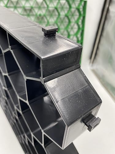 Miniatura 6 de Adoquines de césped permeables planos entrelazados, base de cobertizo de plástico HDPE para paisajismo y refuerzo de suelo en estacionamientos,