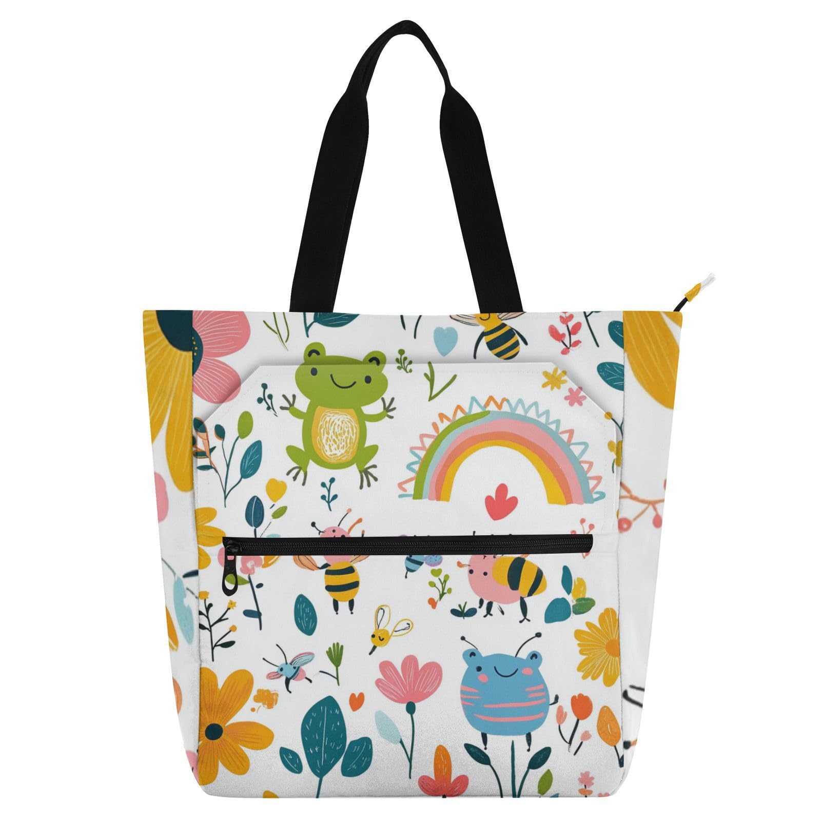 Bolsa de hombro impermeable con cremallera y diseño de abeja 8
