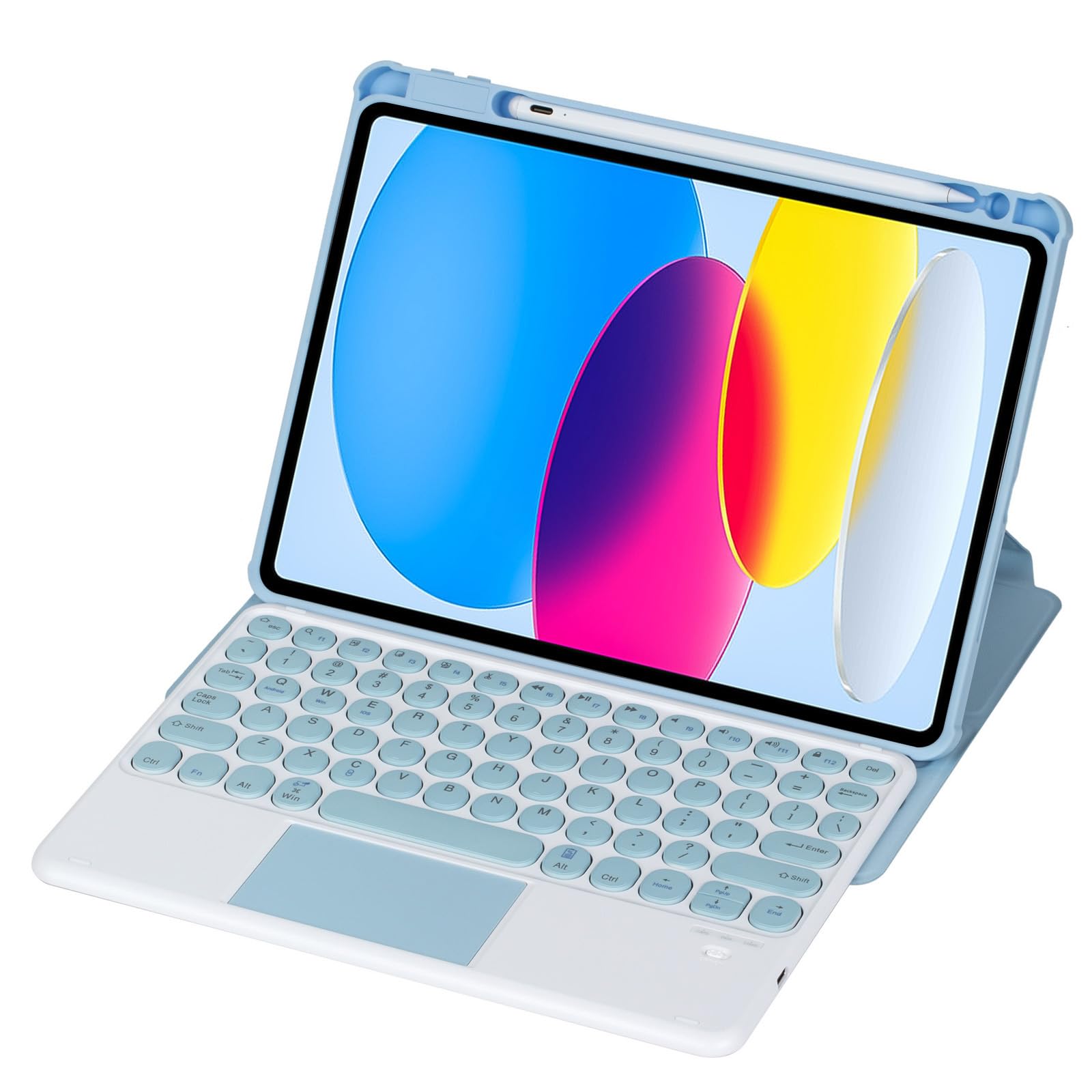iPad 10.9インチ カバー付き　64gb Apple iPad第10世代キーボードケース付き Wi-Fi 64GB ブルー