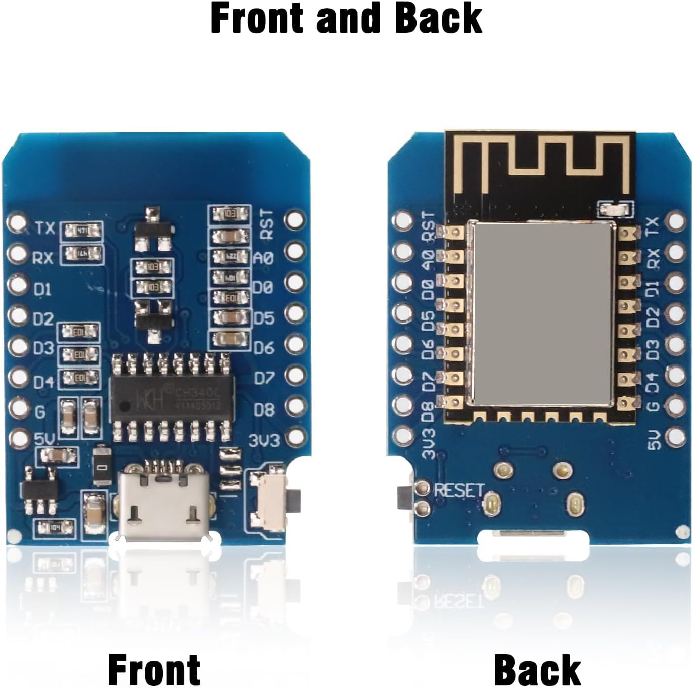 Binghe 3 pezzi ESP NodeMcu Lua WiFi Board, ESP NodeMcu Scheda di sviluppo con ESP Chip Interfaccia Type-C Compatibile con Arduino