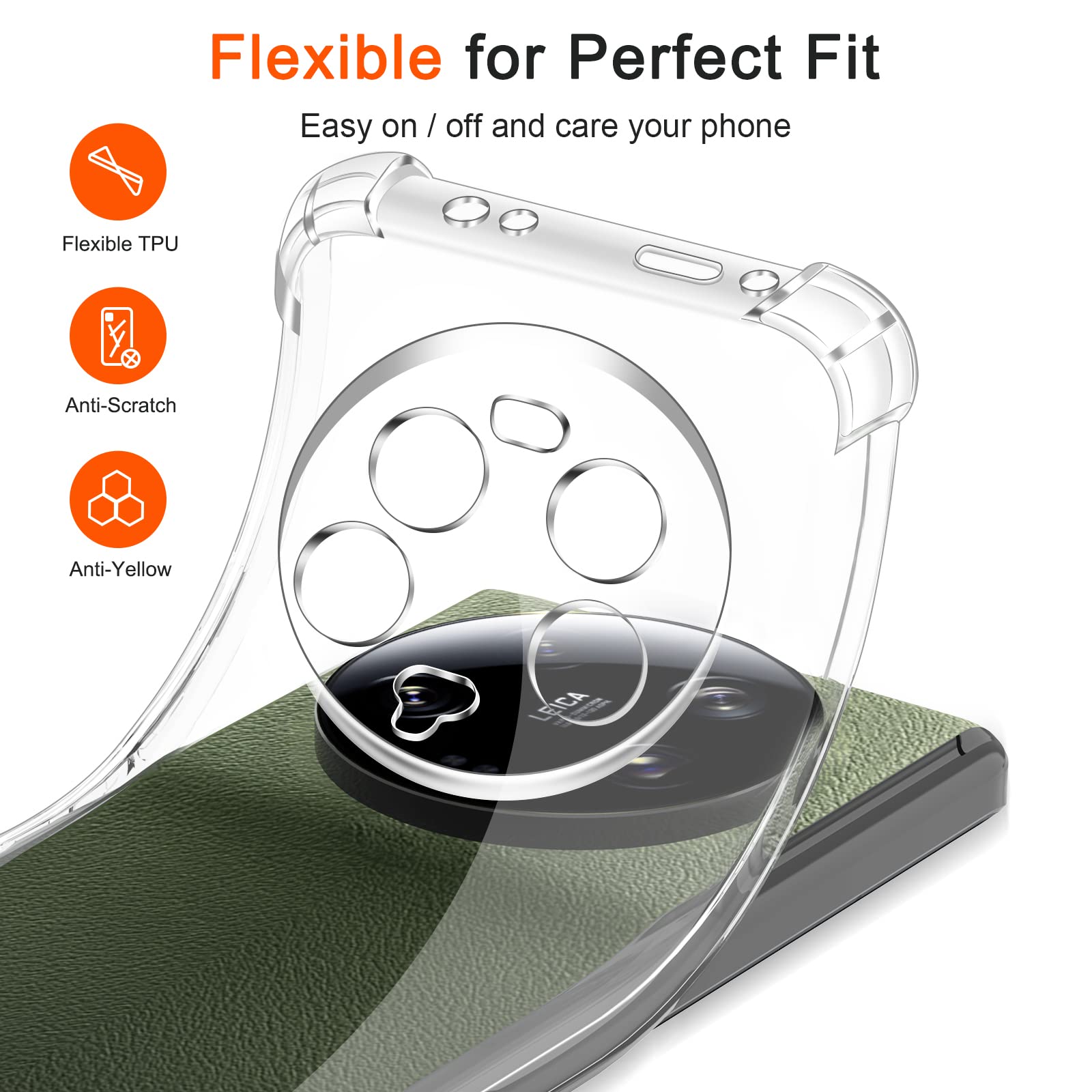 iVoler Cover per Xiaomi Redmi Note 14 4G (Non per Xiaomi Redmi Note 14 5G), Custodia Antiurto Trasparente per Assorbimento Degli Urti con Paraurti in TPU Morbido, Sottile Morbida in Silicone TPU