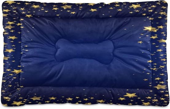 Shining Stars Washable Dog Bed Anti-Slip Dog Crate Bed Pet Beds Sleeping Mat for Large, Medium, Small Pets 24x36in