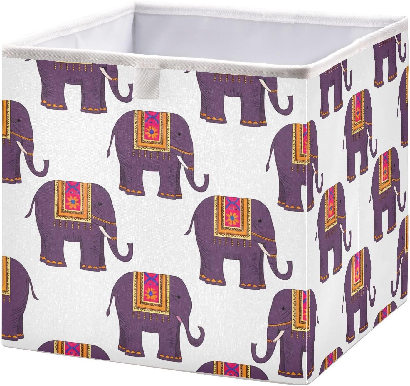 Qilmy Storage Bins, 11 Inch Collapsible Fabric Storage Cube Organizer
