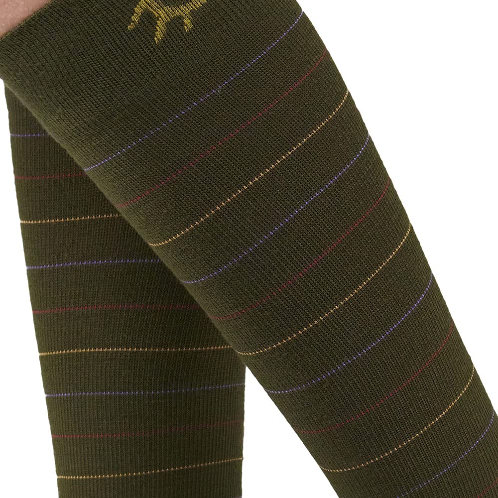 SOLIDEA Unisex Gambalety Skarpety For You Merinos Funny Kompresja Stopniowa 18/24 mmHg, Oliwki, Medium
