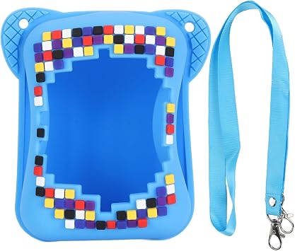 EVGATSAUTO Electronic Pets Travel Storage Bag Digital Pet Protective Case with Carrying Strap for On The Go Blue
