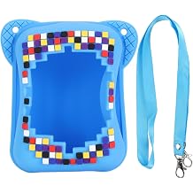 EVGATSAUTO Electronic Pets Travel Storage Bag Digital Pet Protective Case with Carrying Strap for On The Go Blue