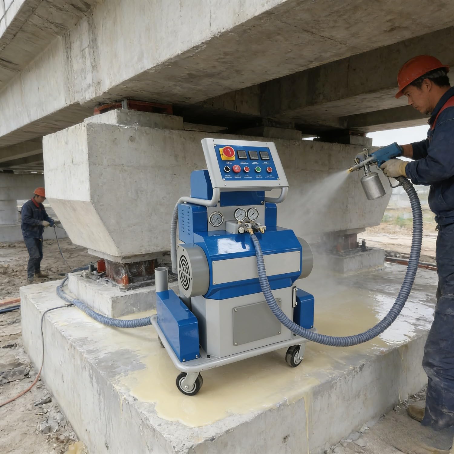 Contractor-Grade Polyurethane Spray Machine for Insulation, PU Foam Sprayer, Construction Coating Applications