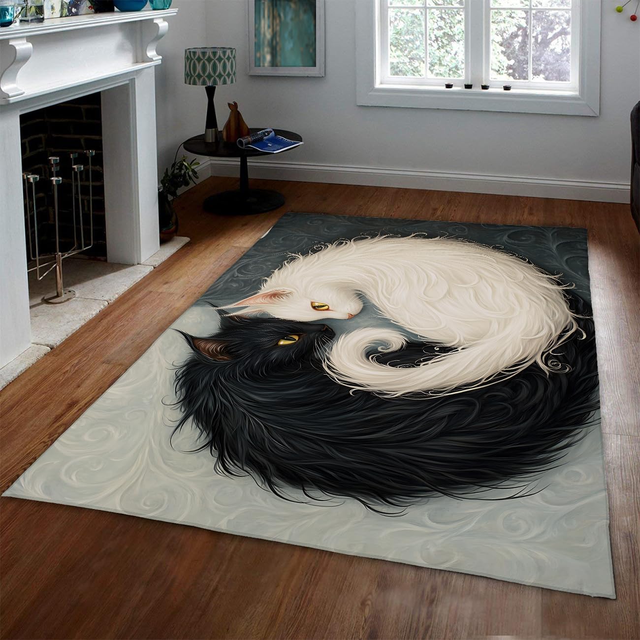 Tapis de salon antidérapant pour protéger le sol et égayer la pièce