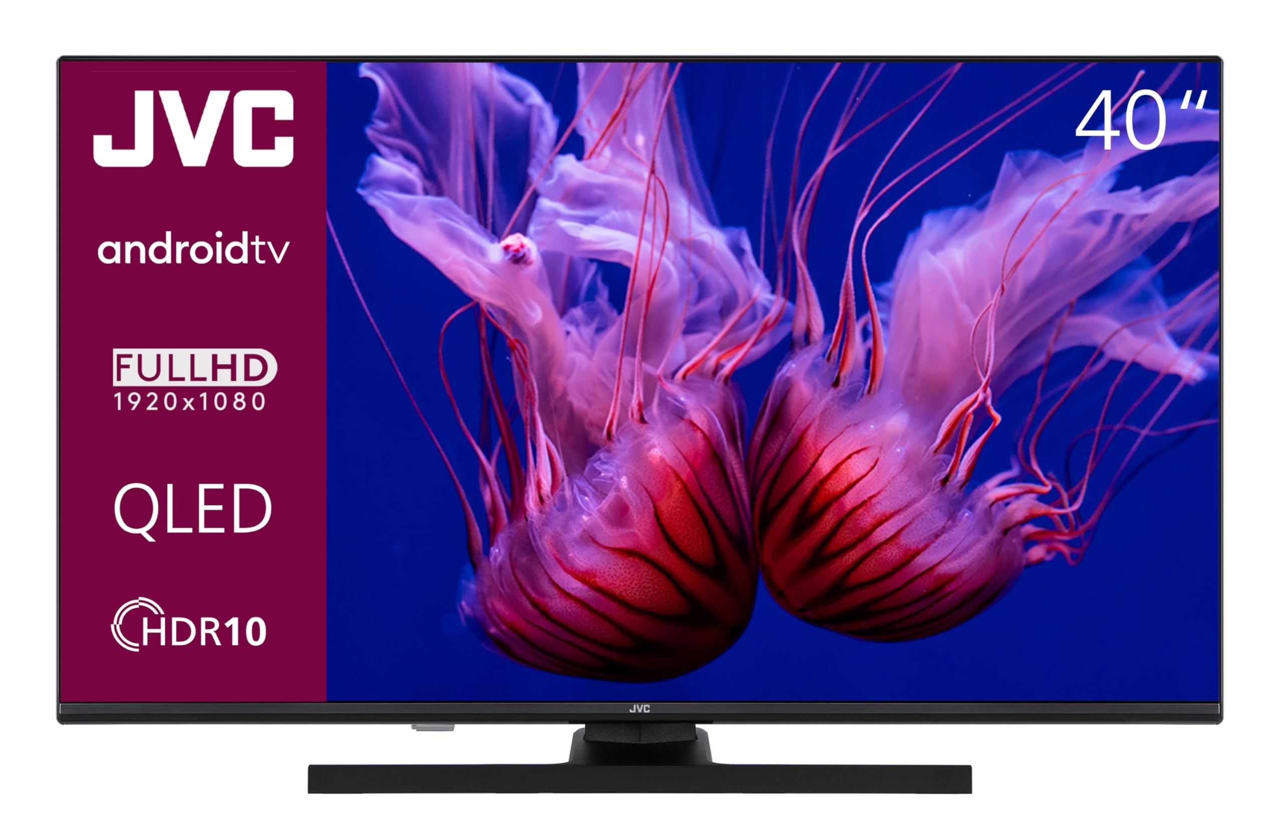 JVC QLED LT-40VQF545A 40" telewizor Full HD Android Smart TV (HDR, potrójny tuer, Bluetooth)