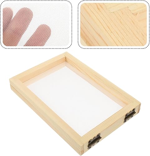 Miniatura 4 de EXCEART Molde de marco de papel y molde de cubierta y kit de fabricación de papel de cubierta molde de fabricación de papel molde de bricolaje