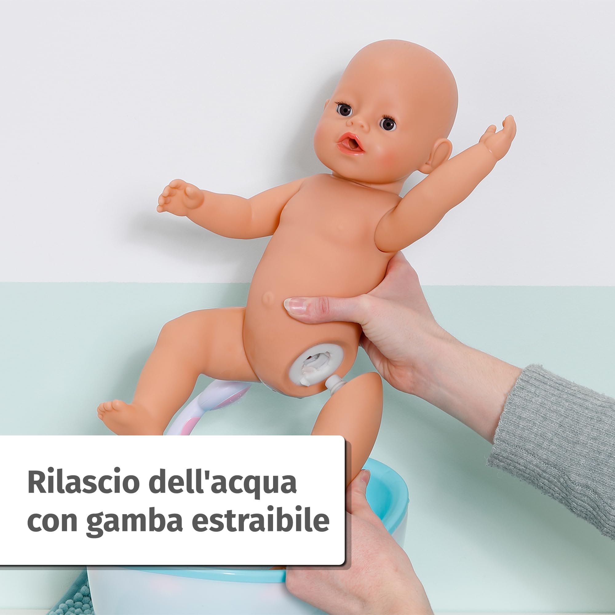 BABY born Jonas 43 cm bambola maschio con 10 funzioni | Accessori inclusi, tutina inclusa, funziona senza batterie, da 3 anni