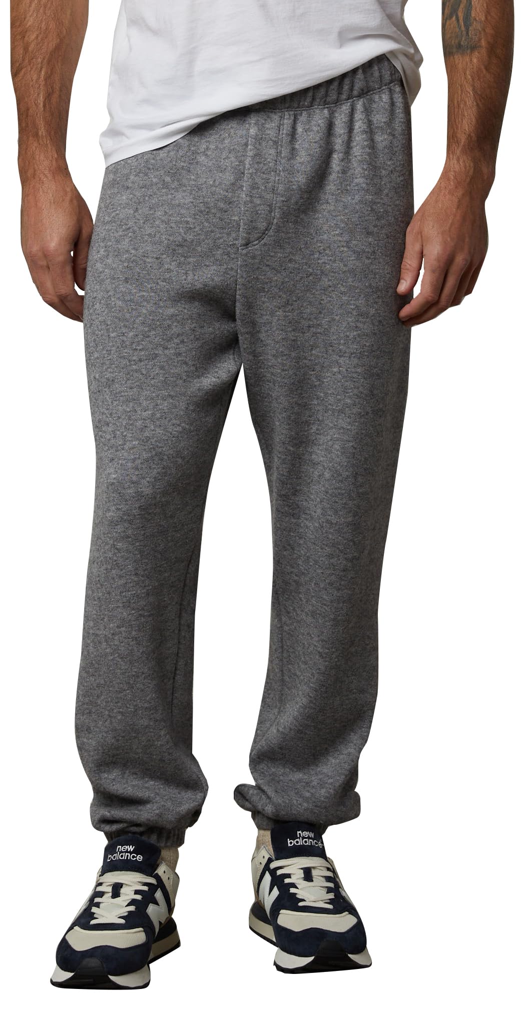 Velvet by Graham Spencer Mens Salinger Cozy Double Knit Sweatpants Heather Grey