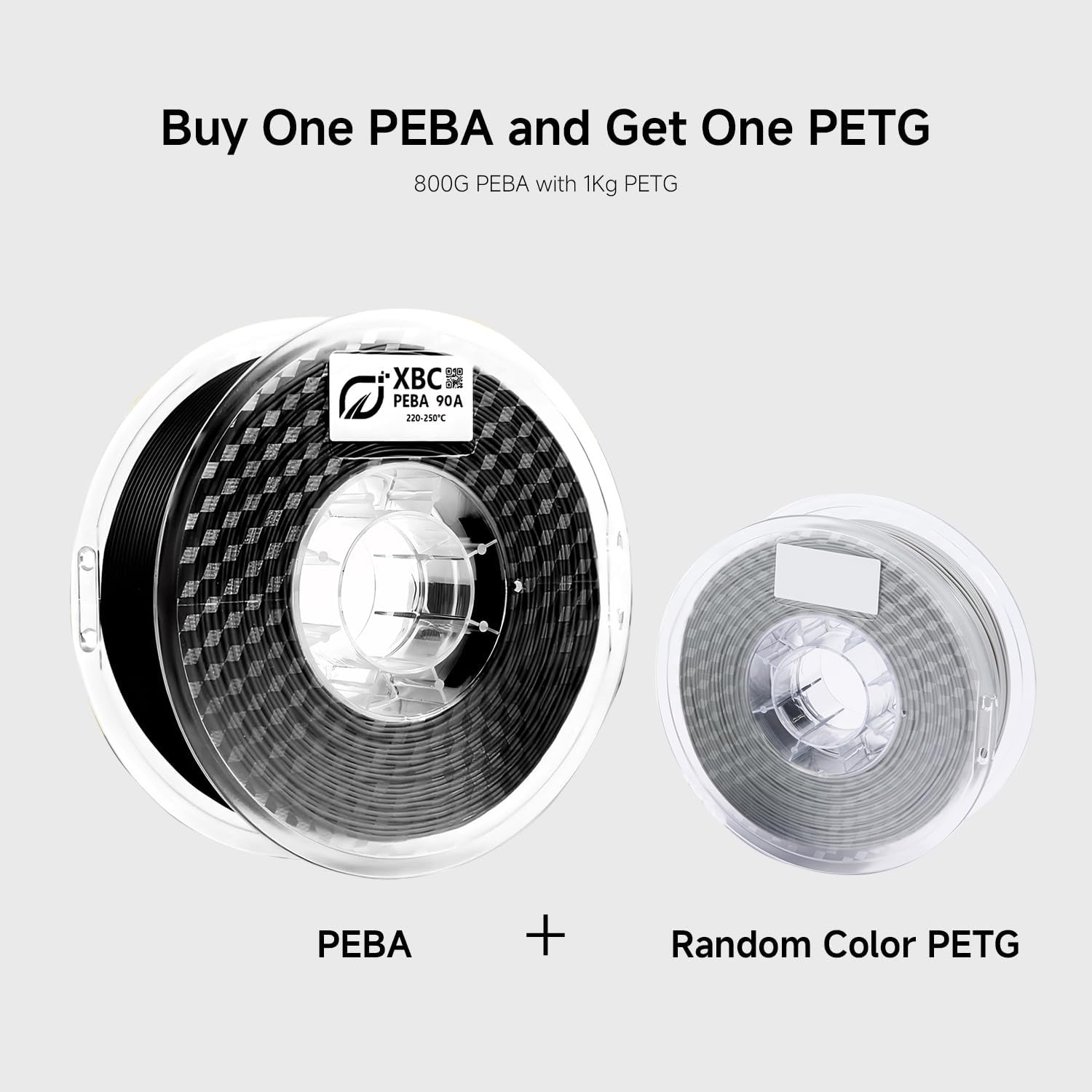 PEBA 3D Printer Filament 1.75mm, High Rebound 90A Flexible Filament, Faster Printing Speed and Lighterweight, Adjustable Flexibility for Functional Prototypes, Wearables (Black, 800g) Black 90A