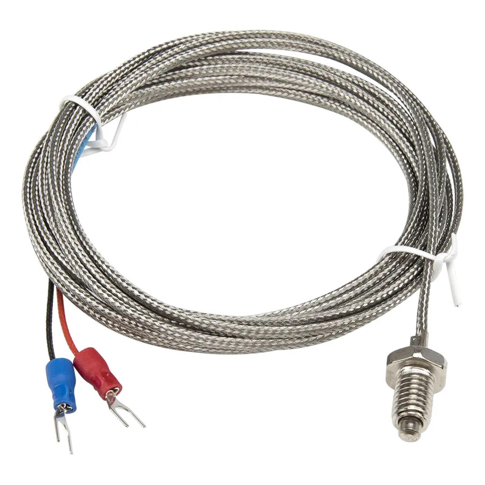 Sensor de temperatura tipo K M6 M8 con cable de metal de 3.0m 4