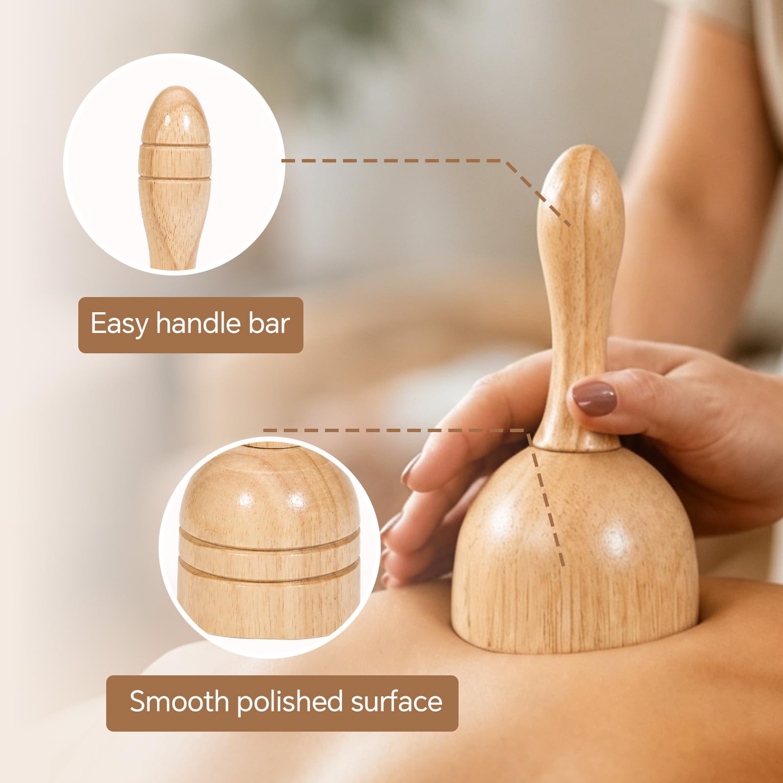 Set di strumenti per massaggi per terapia del legno, set di strumenti per massaggio linfatico per scolpire il corpo, kit massaggiatore anticellulite per rilassamento muscolare, strumenti per