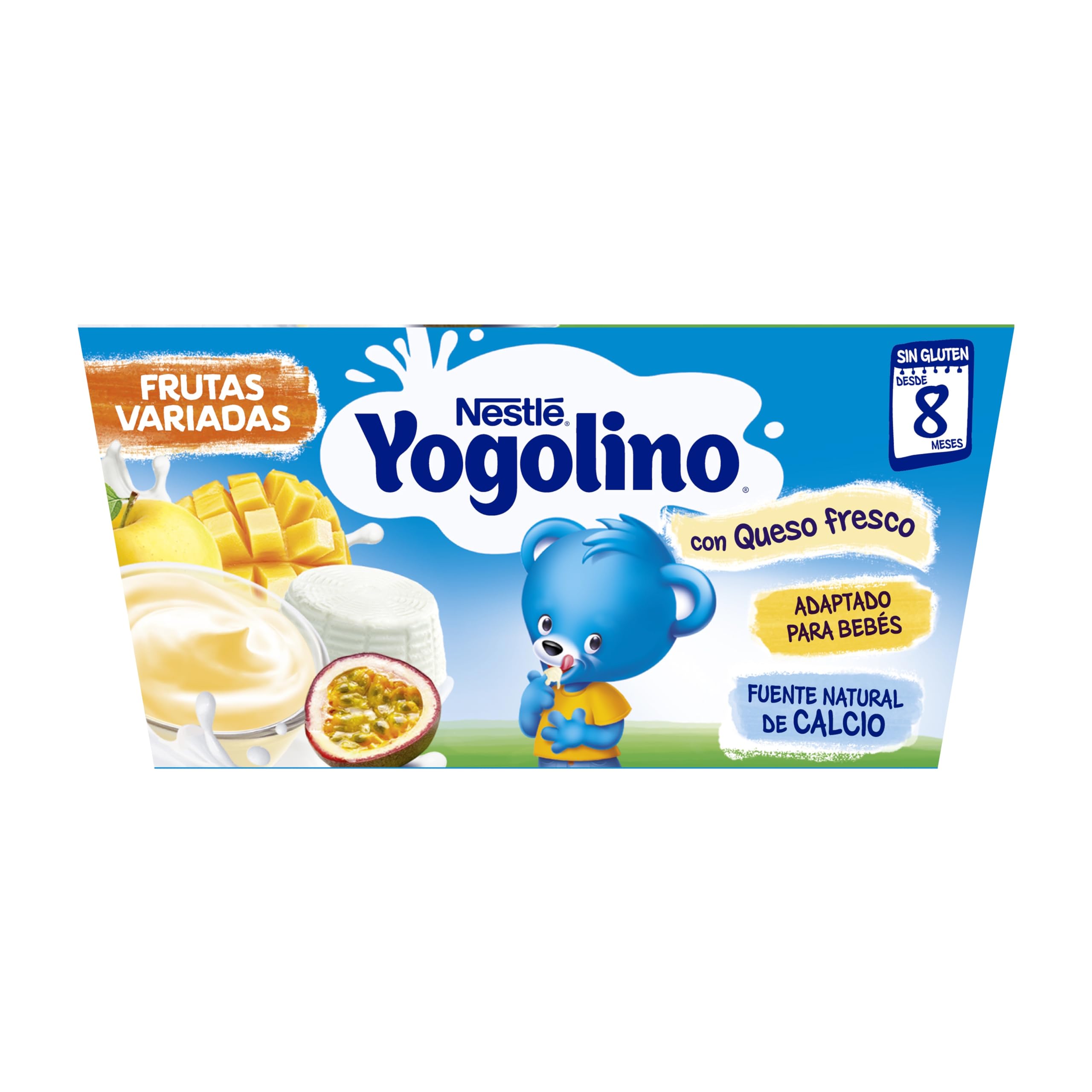 Nestlé Yogolino Petit Postre Lácteo con Frutas Variadas 8 Meses 4 x 100g
