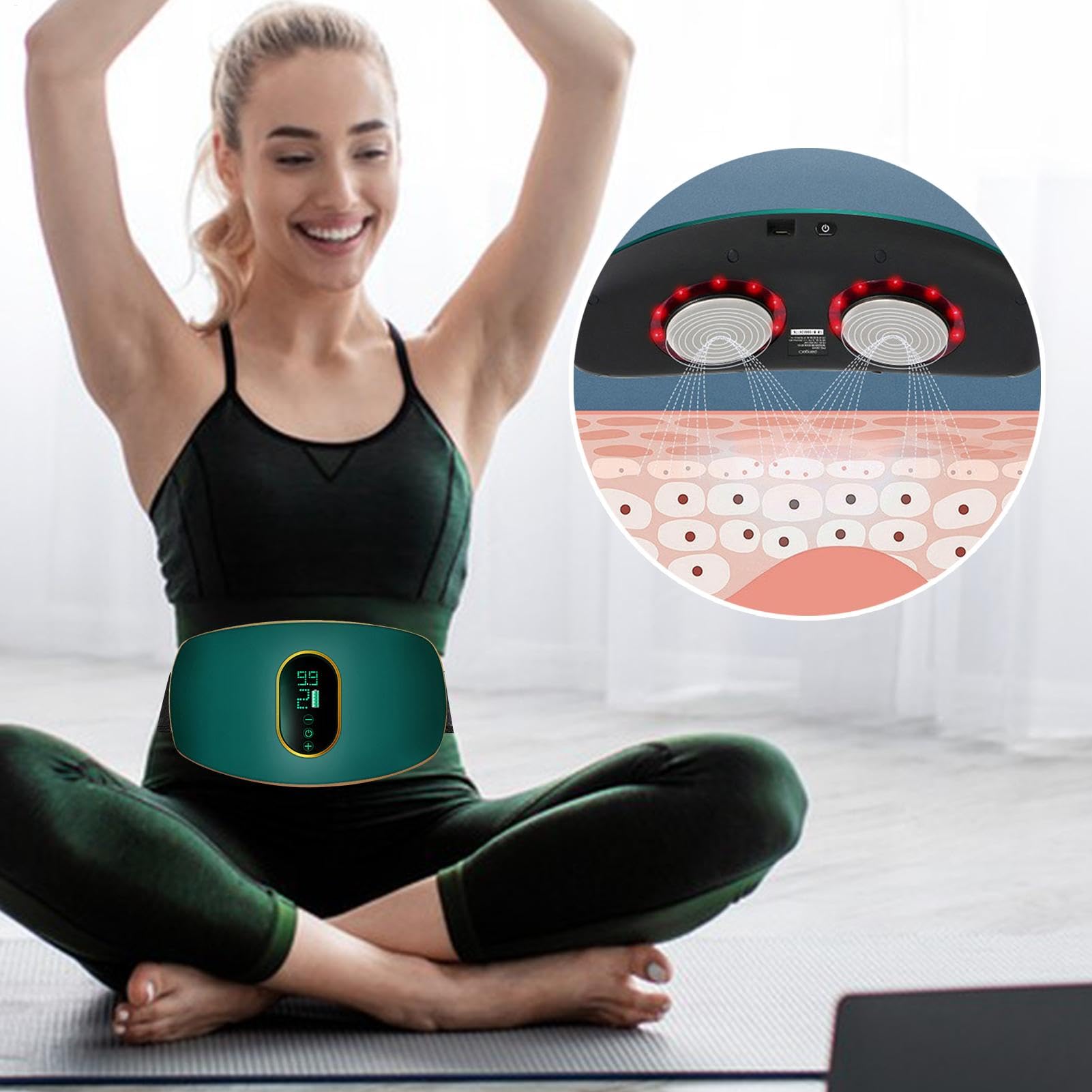 Generisch Massiver für Magen - lebendige Massage für Bauch, Gerät zum Training mit Einstellbarer Vibration im | Intelligenter Schutz für das für Entspannungstraining Workam