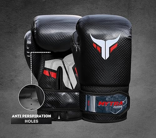 Miniatura 6 de Mytra Fusion Boxing Gloves for Men, Women & Junior Training, Punching Bag, Sparring, Kickboxing, Fighting, Muay Thai, Bag Gloves