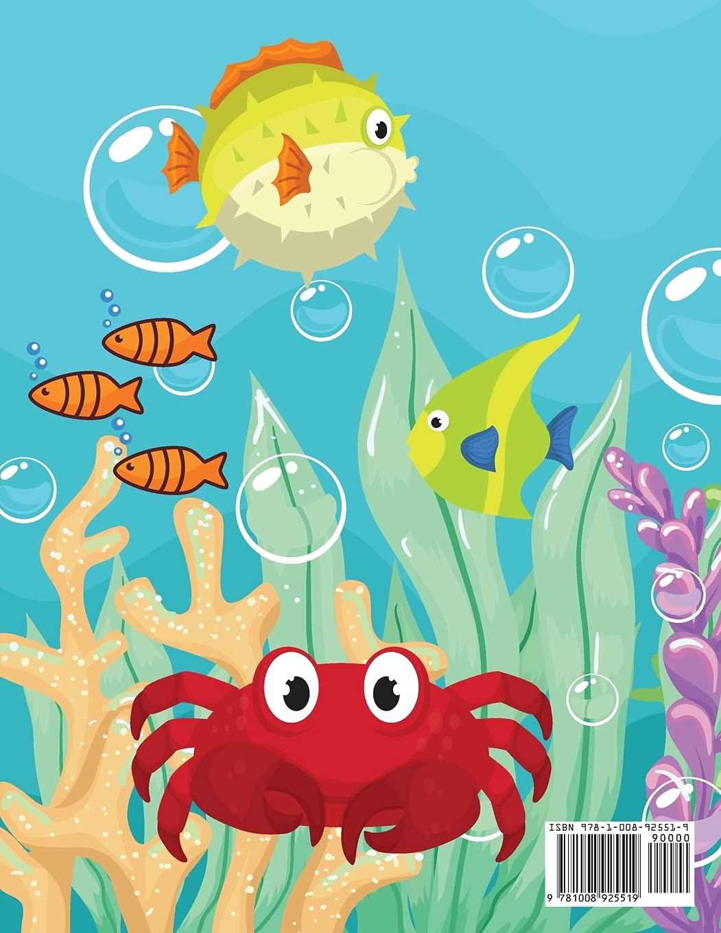 Animali dell'oceano Libro da colorare per bambini: Un libro da colorare per bambini dai 4 agli 8 anni Facile per ragazzi e ragazze