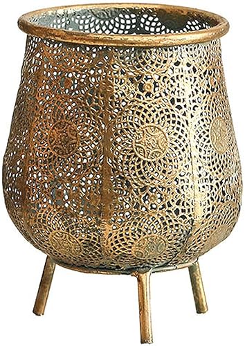 DUOWEI Portavelas de metal portavelas decorativo para bodas cenas fiestas se adapta a velas y velas LED tamaño L