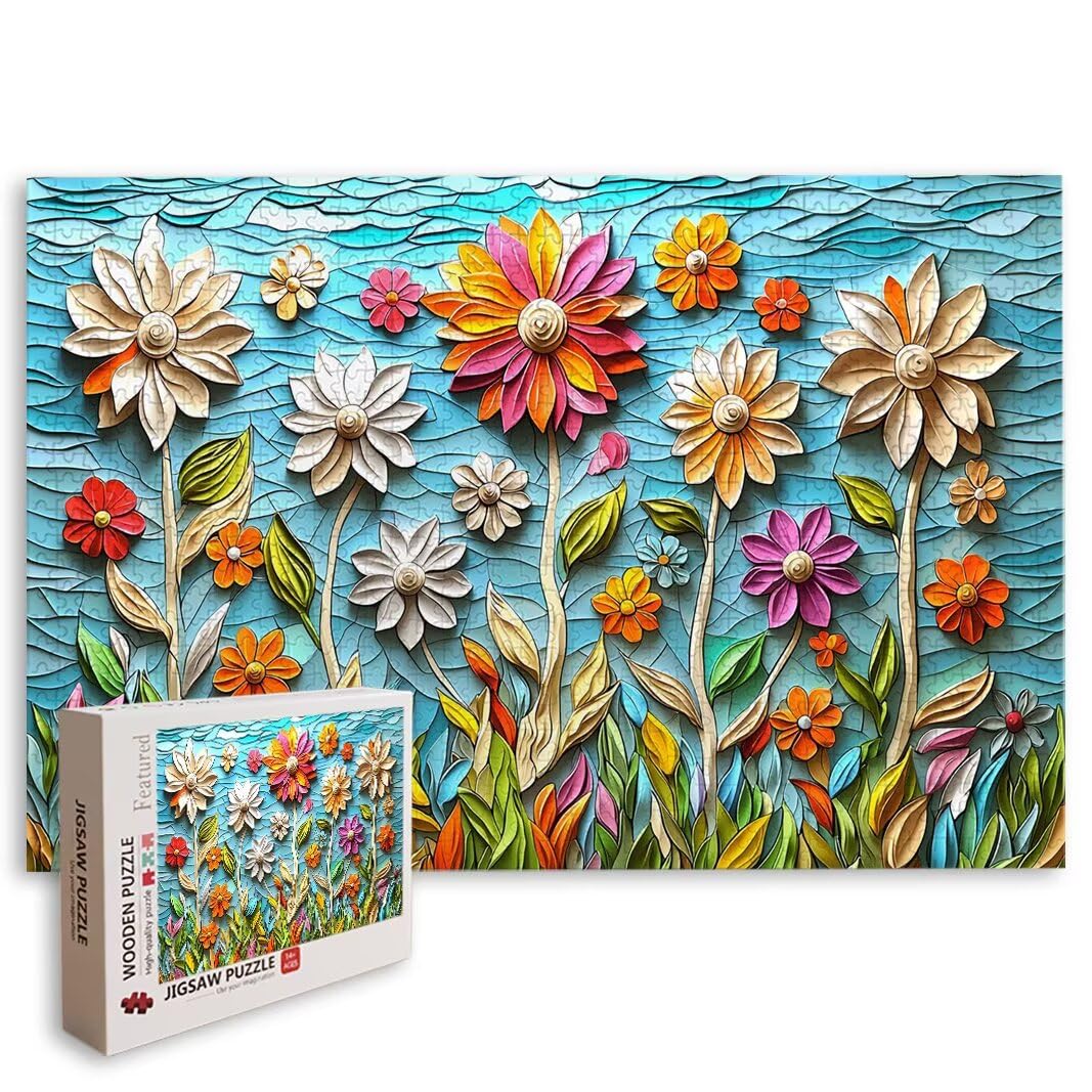 Puzzle Flor, Puzzle 5000 Piezas, Rompecabezas, Regalo Mujer, Decor -8398