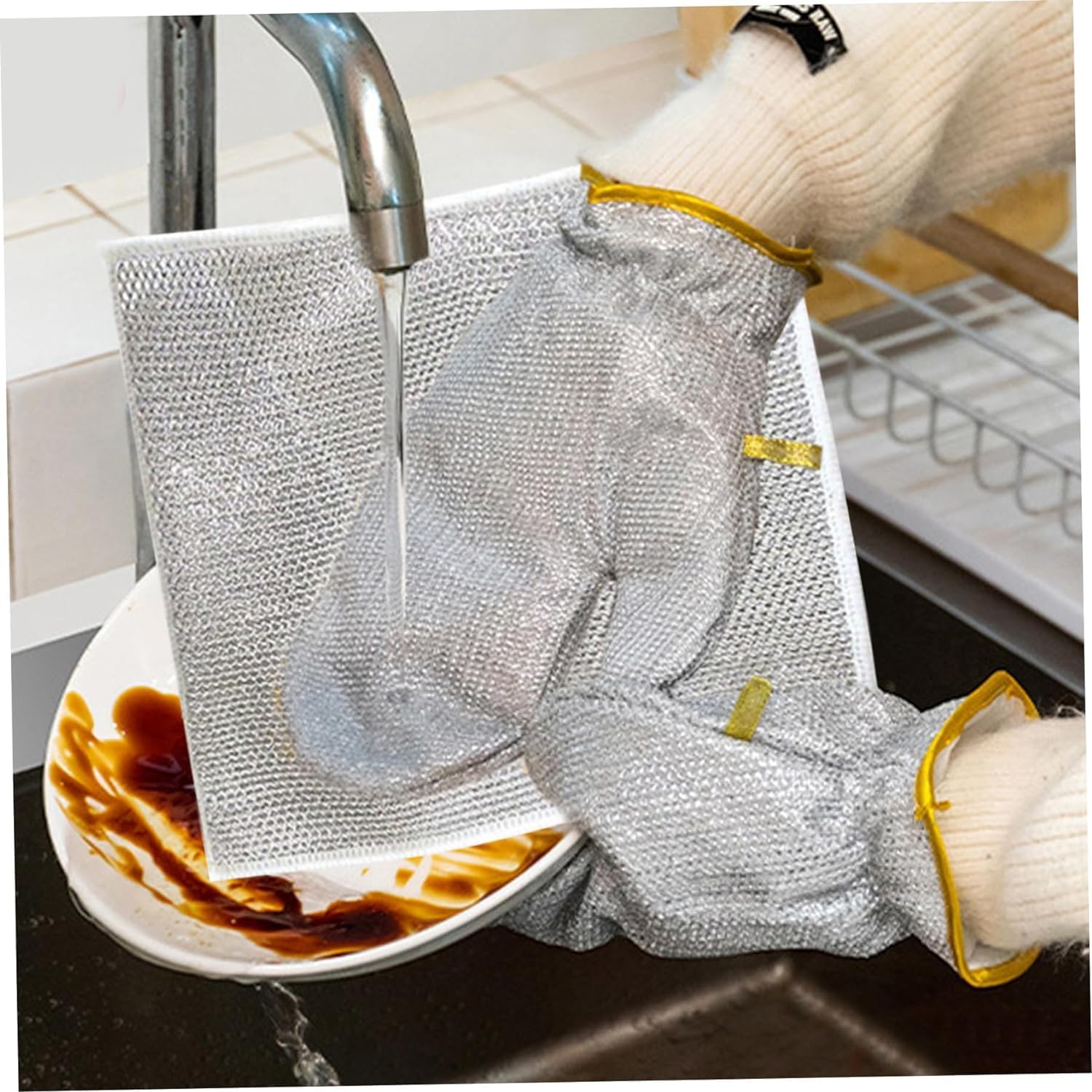 JAMBS ENTERPRISE JAMB (1 PAIR) Multifunctional Wire Dishwashing Gloves,Steel Wire Insulated Waterproof and Guards Kitchen Cleaning Gloves for Scrubs & Cleans Dishes, Sinks (B0D2T8BXY6) Amazon Price History, Amazon Price Tracker