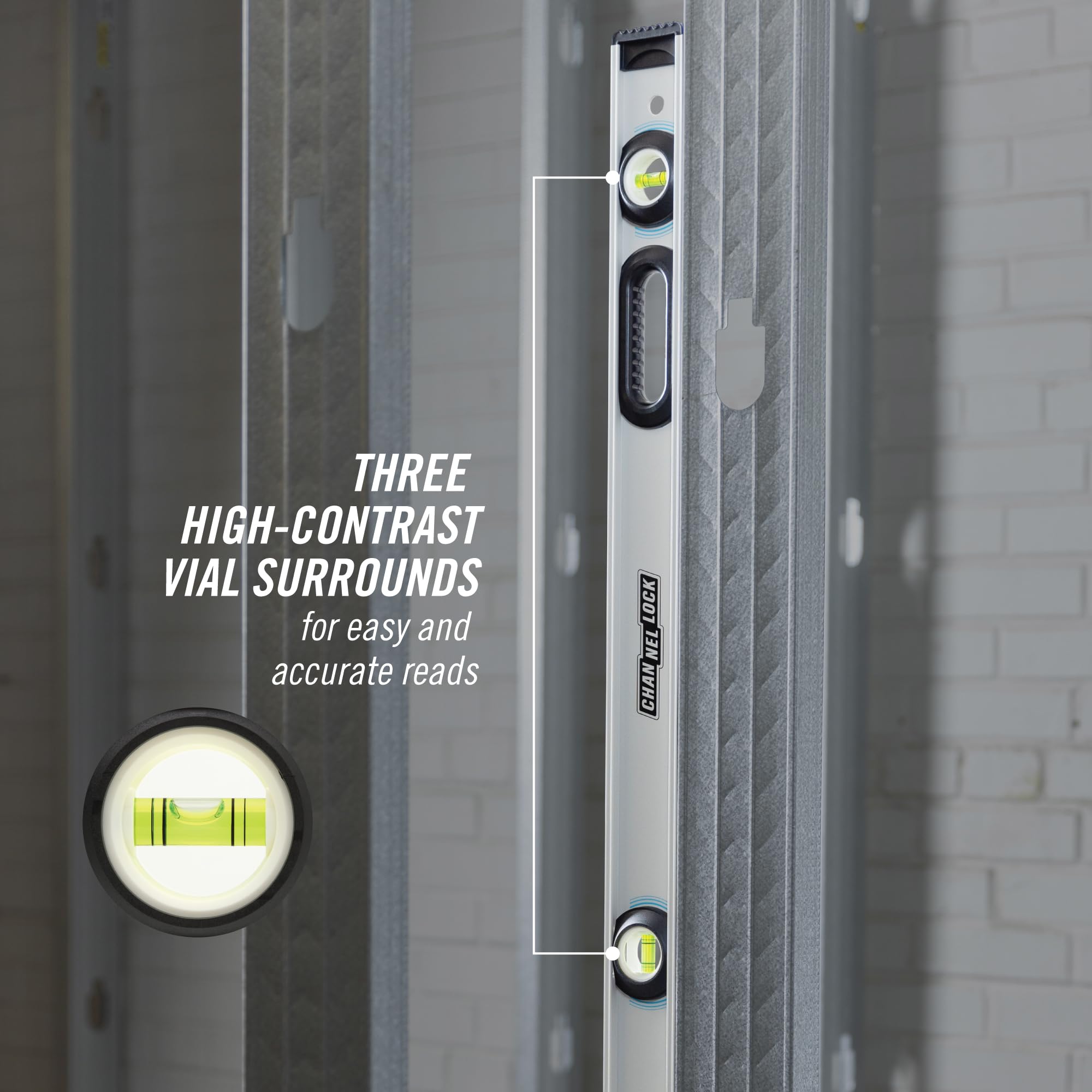 Channellock 48" Magnetic I-Beam Level - Precision & Durability -5
