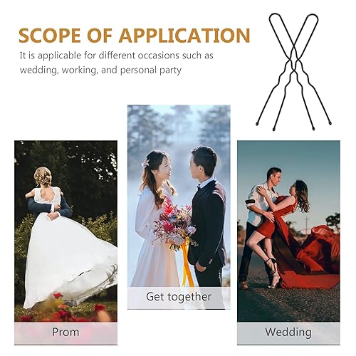 Miniatura 8 de 50 horquillas para el cabello en forma de U, pinzas para el cabello para moños, pinzas para el cabello para mujer, pinzas para el cabello negras,